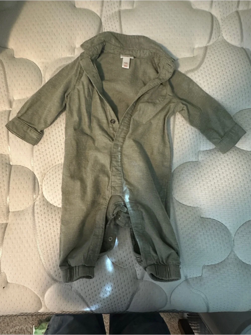 Carter's Navy and Cream Dinosaur Zip Footie Set